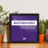Funny Wall Frames for Home & Office, Quirky Humour Poster with Frame | Blue Poster Frame | Unique Gift Idea for Friend, Roommate, Farewell Gift
